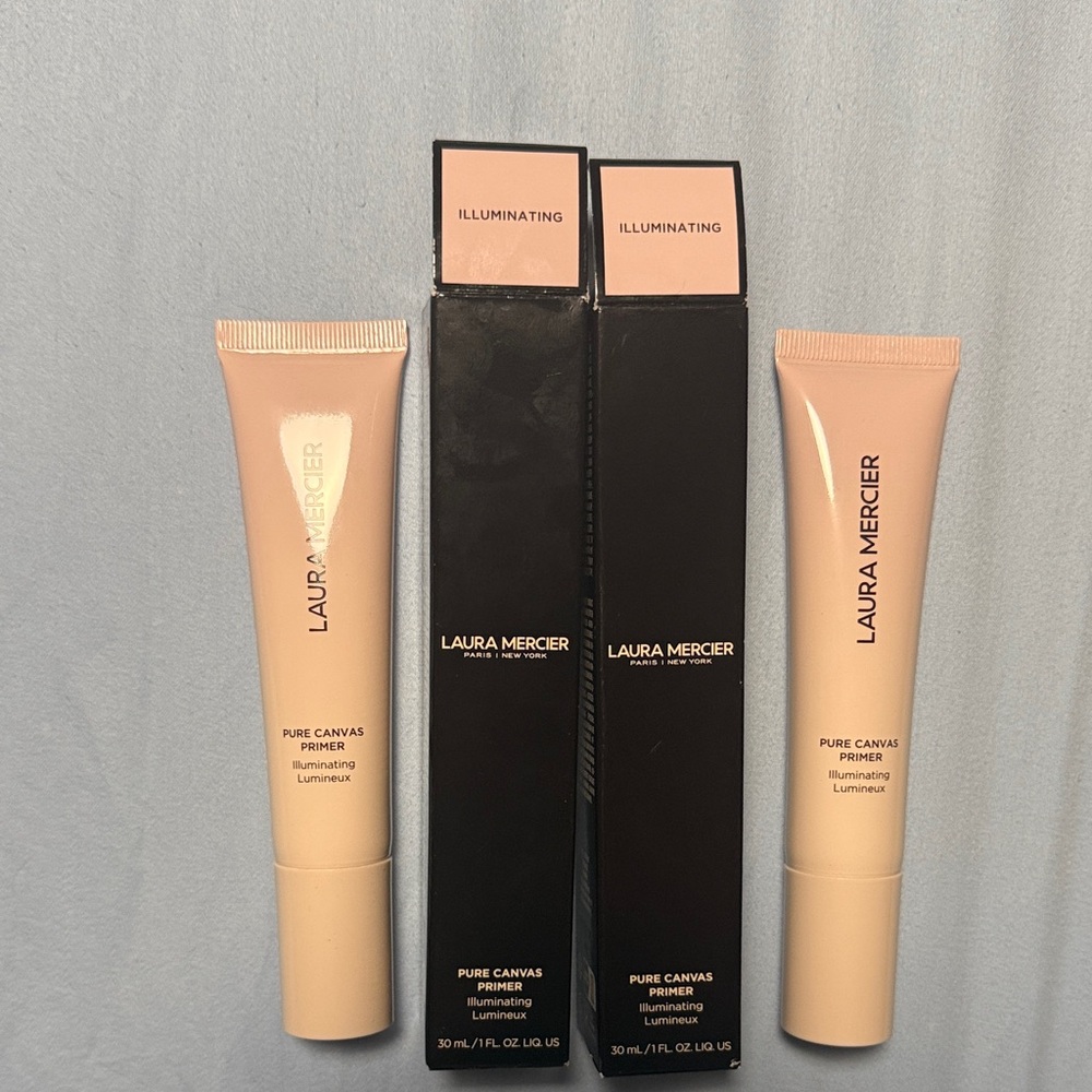 NWT Laura Mercier Pure Canvas Illuminating Primer, 2 fullsize boxes, together